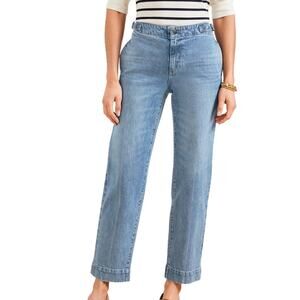 Talbots Straight Ankle Blair Wash Womens     Adjustable Side Tab Jeans Size 2P